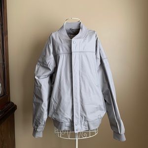 VTG 80s Arnold Palmer Golf Bomber Grey Jacket